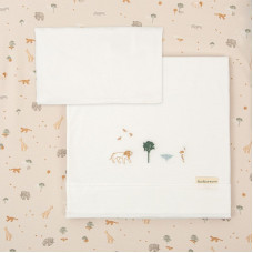 Juego de sabanas Cuna Punto Nairobi Lino BimbiClass